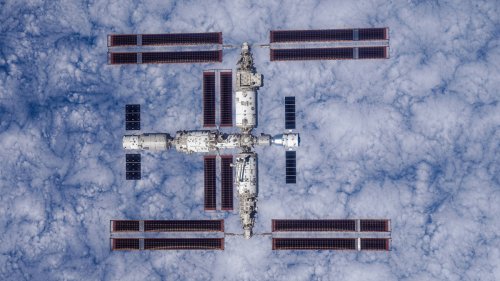 China zeigt seine vollständig montierte Raumstation