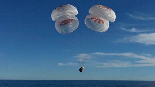 Auf ISS gestrandete Astronauten zurück auf der Erde