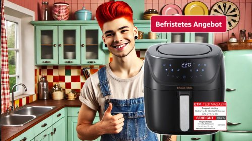 Platz 1 Heißluftfritteuse befristet nur 70 Euro bei Amazon