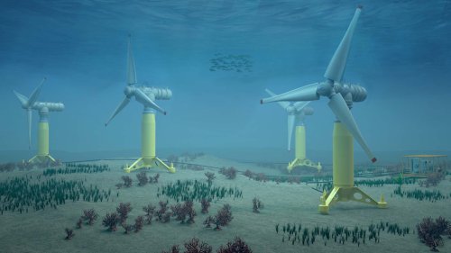 Windräder sollen unter Wasser betrieben werden