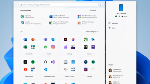 Microsoft erklärt Design des neuen Startmenüs von Windows 11