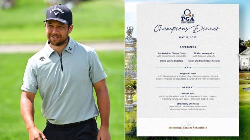 Xander Schauffele unveils pricey PGA Champions Dinner menu