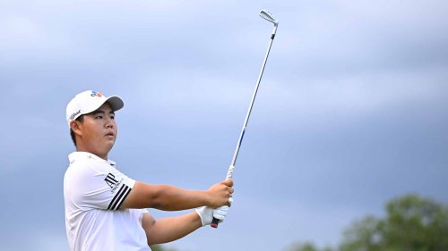 Joohyung Kim made an 8. Then he made PGA Tour history at the Wyndham Championship.