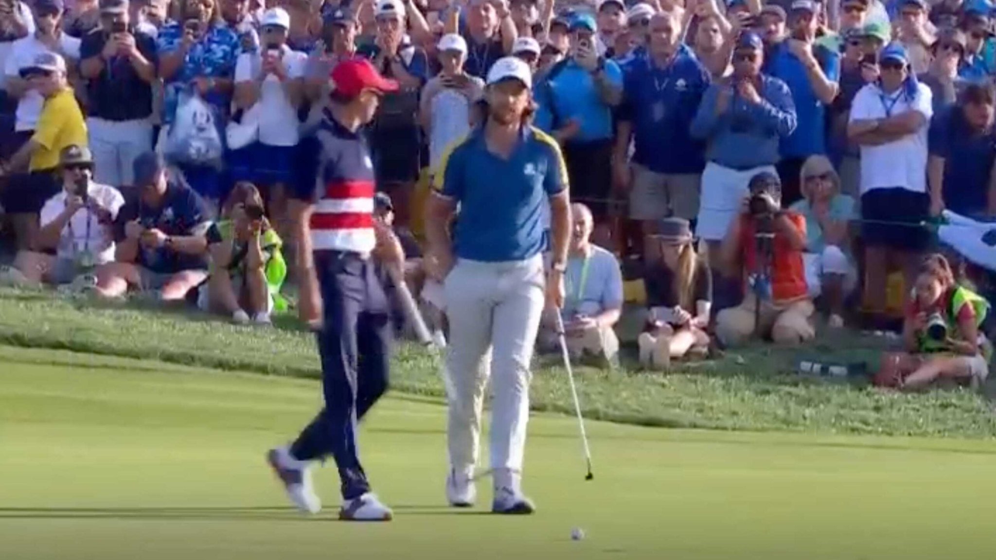 Rickie Fowler’s surprising gesture at Ryder Cup caps weird, winless week