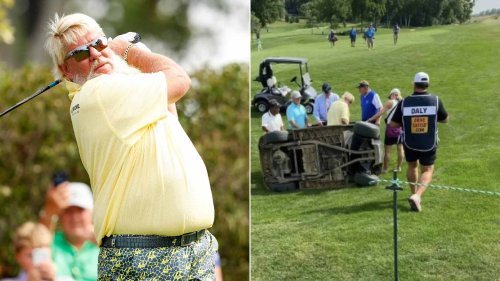 Did John Daly flip a golf cart at a PGA Tour Champions event last week?