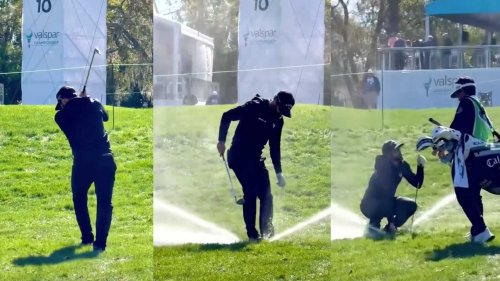 Angry pro smashes sprinkler at Valspar, absolute chaos ensues