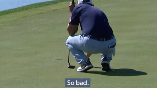 Pro misses putt — then yells at himself for 40 seconds, throws ball in water