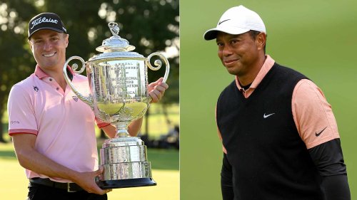 ‘Good to talk to you too’: How Tiger Woods mocked Justin Thomas before his epic Sunday PGA win