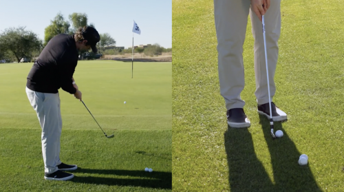 Using this ‘putt chip’ around the green will help improve your short game
