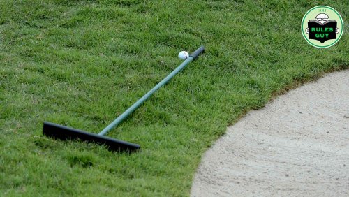 Rules Guy: What do you do when a bunker rake is holding your ball in place?