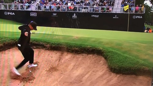 Pro ricochets ball off himself, rules are questioned — then there’s a miracle