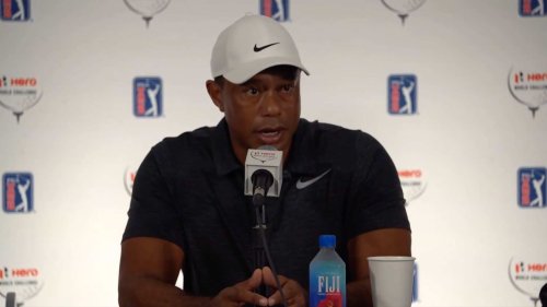 Freewheeling Tiger Woods lets loose in Hero press conference
