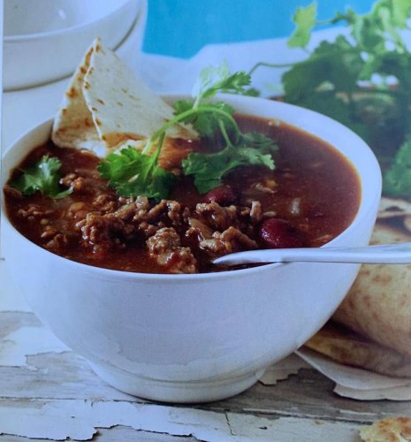 Beat the cold with an easy chilli con carne soup