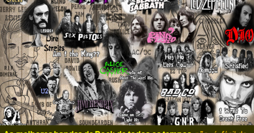 As melhores Bandas de ROCK de todos os tempos