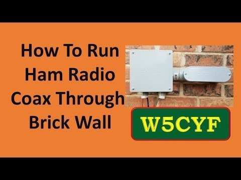 How To Run Coax Through Brick Wall.