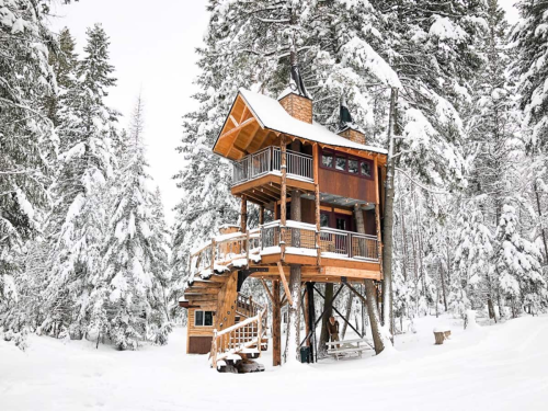 You can actually rent these incredible treehouses