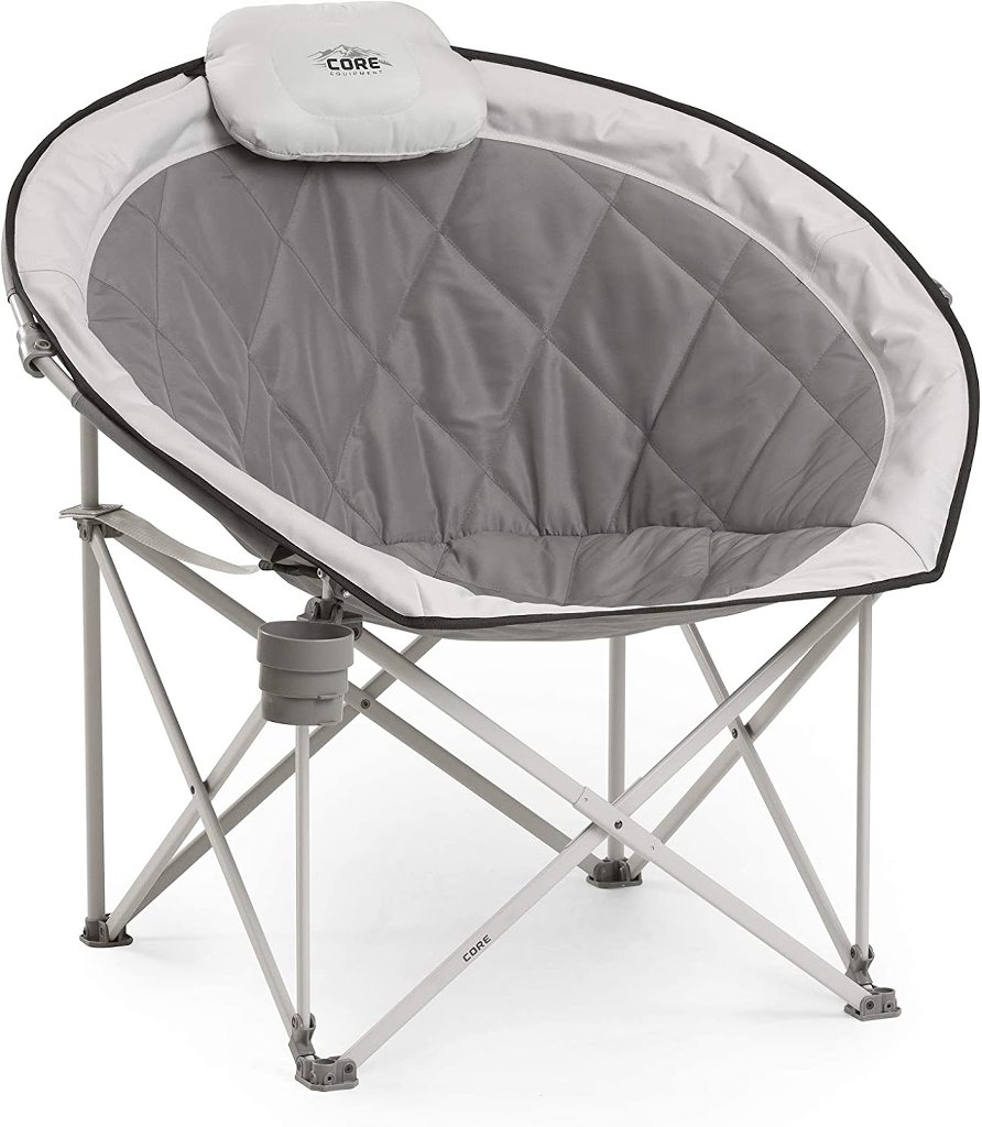 Heavy Duty Moon Saucer Camping Chairs for Big People