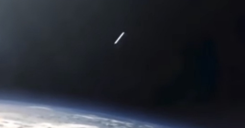ISS Has Another UFO Visitor And It's Cigar Shaped