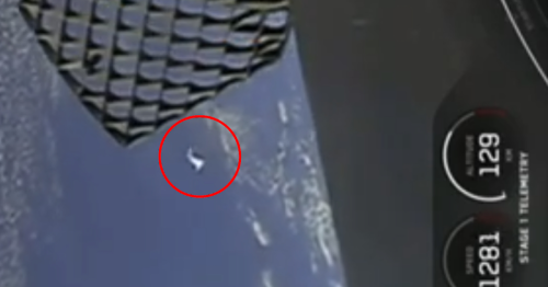 SpaceX Falcon 9 Double UFO Sighting At The Fin Deployment Stage