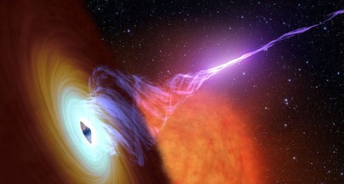 Weird Energy Beam Just Left A Galaxy Travelling At Five Times the Speed of Light And Hubble Caught It