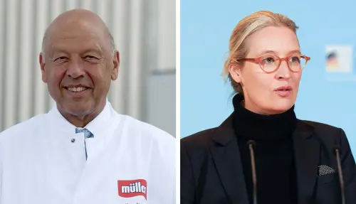 Sonntagsfrage: Was halten Sie davon, dass sich Milch-Milliardär Theo Müller mit Alice Weidel getroffen hat?