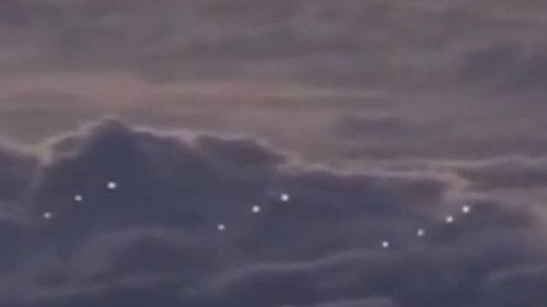 Fleet Of UFOs Filmed Over The Pacific