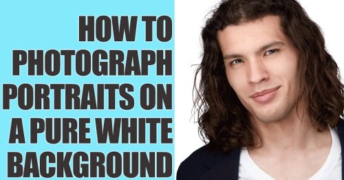 How to photograph portraits on a pure white background in camera