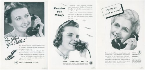 The Voice With a Smile: Vintage Bell Telephone System Ads Featuring Operators From Between the 1930s and 1950s
