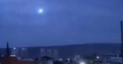 This UFO Slowly Rises Then Literally Blast's Off Upwards Above The Cloud's