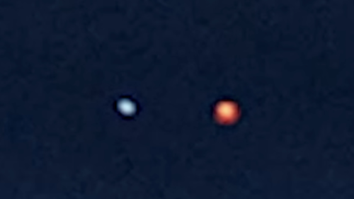2 Exceptional UFOs One White Orb And Or Red Orb