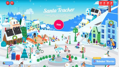 Google Santa Tracker 2022: Googles Adventskalender mit vielen weihnachtlichen Spielen ist wieder online
