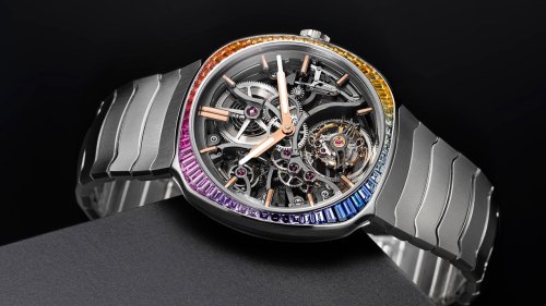 H. Moser & Cie. präsentiert mit dem Streamliner Tourbillon Skeleton Rainbow einen Farbrausch am Handgelenk