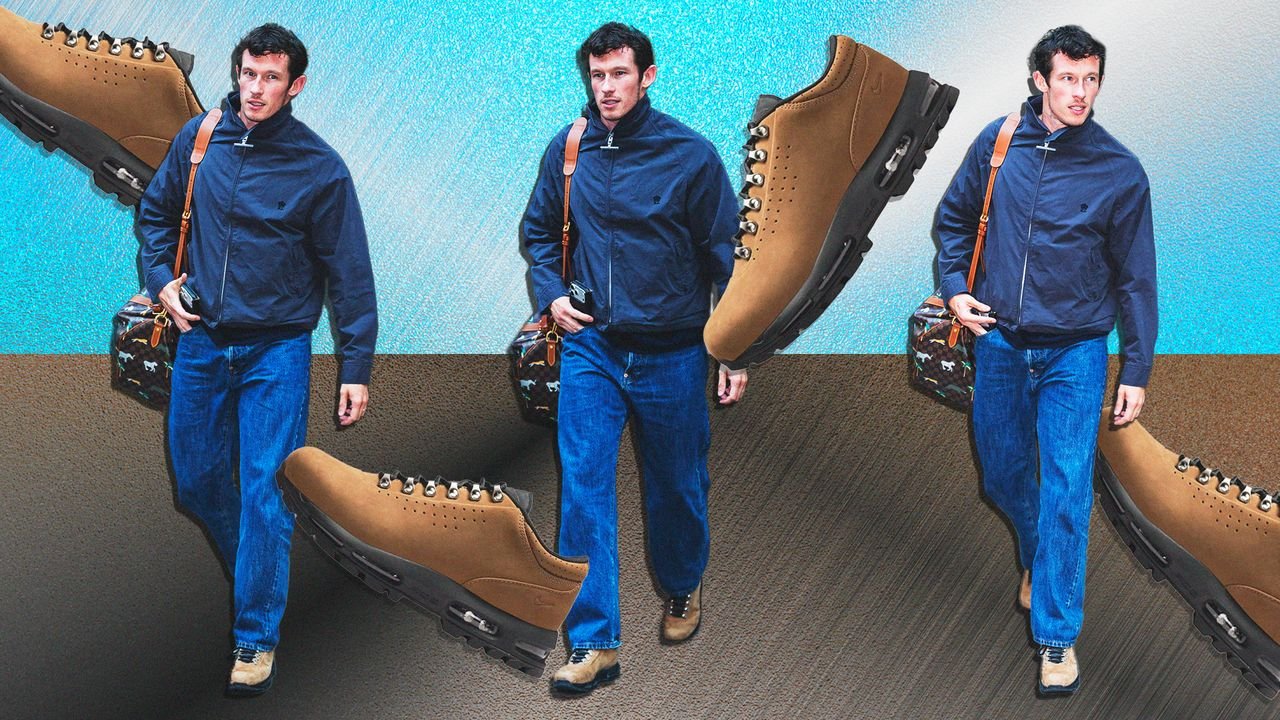 Callum Turner's Nikes are ready for the apocalypse