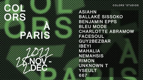 COLORS revient à Paris avec son festival COLORS IN REAL LIFE du 28 novembre au 2 décembre