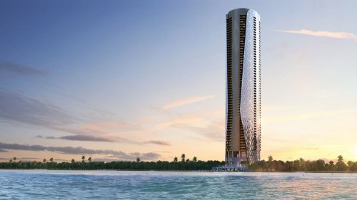 La tour futuriste de Bentley à Miami avec piscines privées, cinéma, golf et des appartements vendus au moins 4 millions de dollars est très impressionnante
