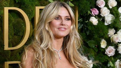 Heidi Klum (51 ans) : après la combinaison moulante, elle opter pour une robe outrageusement échancrée