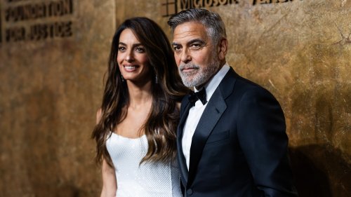 Amal Clooney Stuns In A Floor-Length Versace Gown At The Albie Awards In New York