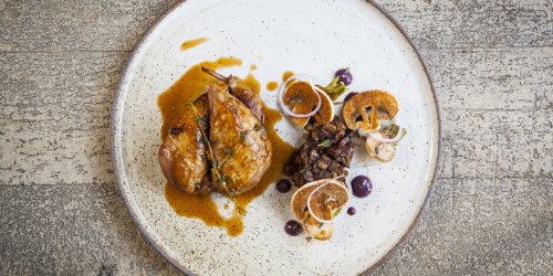 Partridge with Bacon Jam, Madeira and Mushrooms Recipe - Great British Chefs