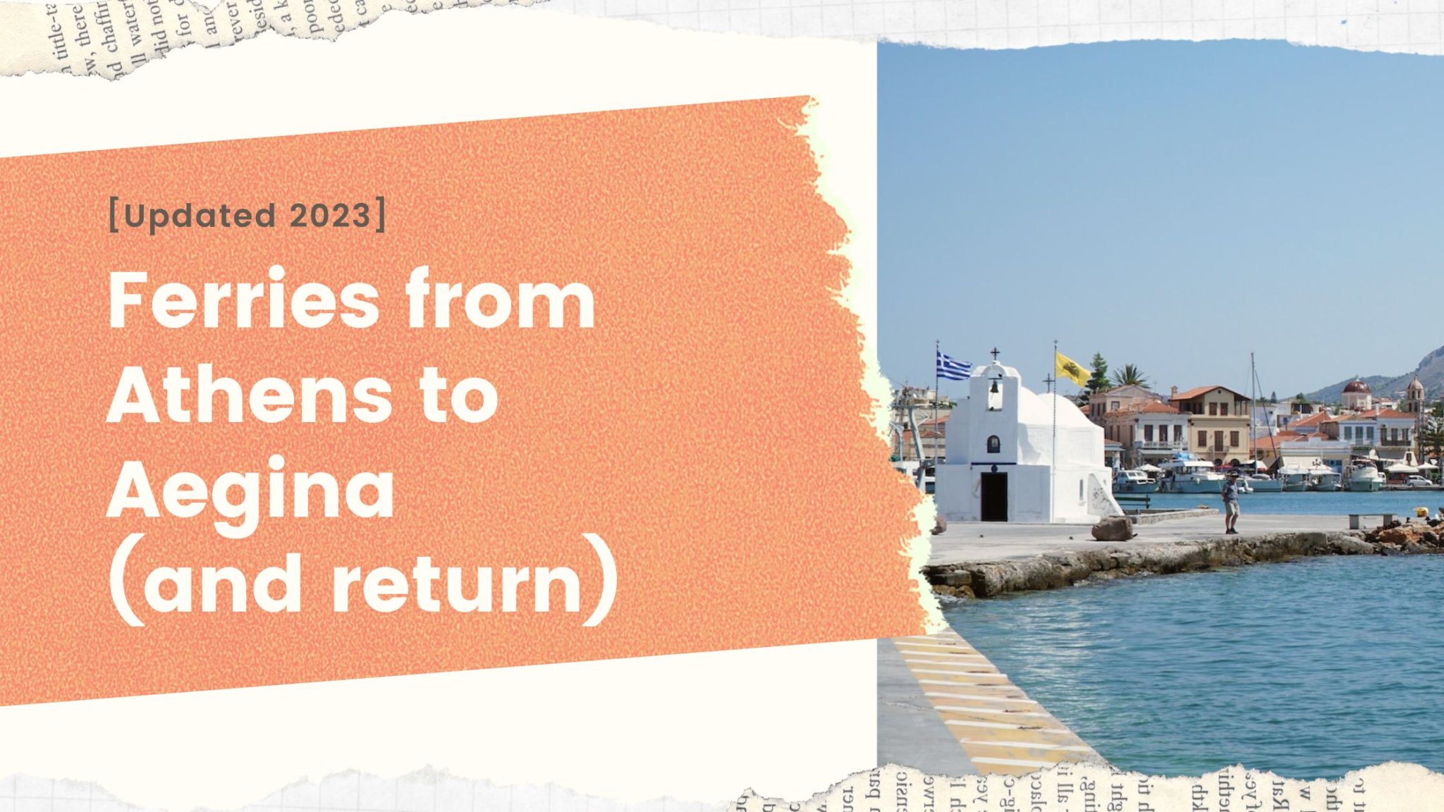 Ferries from Athens to Aegina (and return) [Updated 2023] | LooknWalk Greece