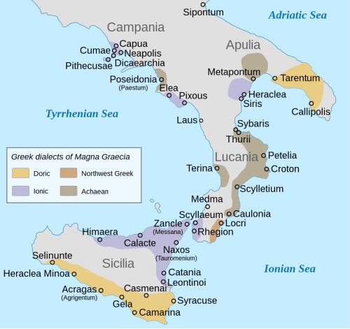 Why was Italy called Great Greece (Magna Graecia)?