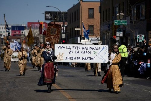 Thousands Join Greek Independence Day Parade in Montreal