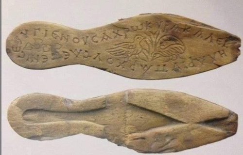 The 1,500-Year-Old Lady's Sandals With Sweet Message in Greek - GreekReporter.com