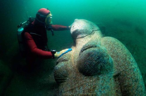 Temple of Greek Goddess Aphrodite Found Underwater at Heracleion, Egypt