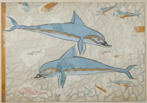 Iconic Dolphin Mural Collapses at Knossos Archaeological Site