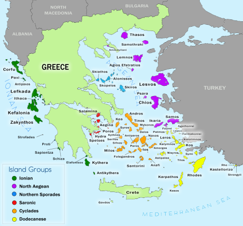 All the Greek Island Groups Explained