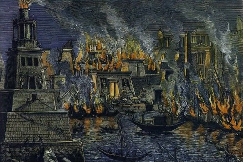 Who Burned the Library of Alexandria?