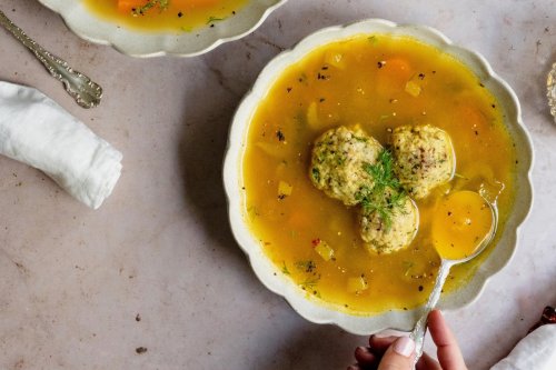 Passover recipe: Turmeric Vegetable Matzo Ball Soup