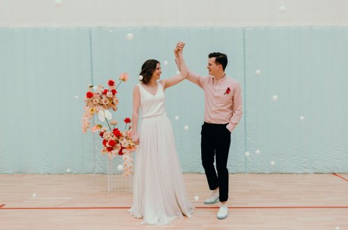 Game On: Colorful + Modern Sports-Themed Wedding Inspiration