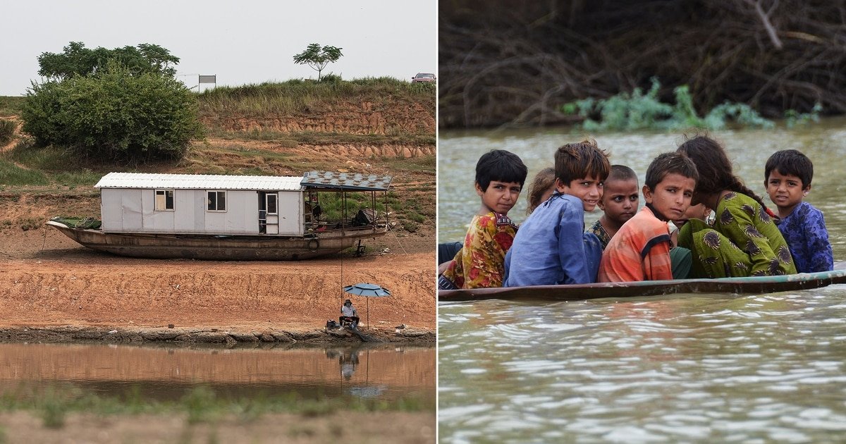 World In Photos: Climate change brings extreme flooding to Pakistan and drought to China at the same time