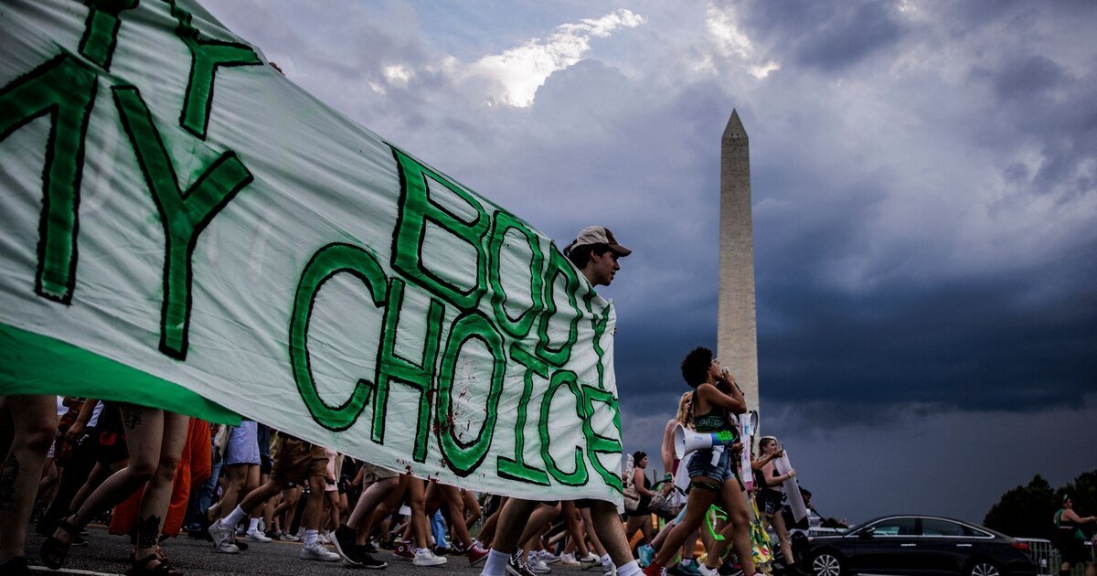 After Roe, in photos: Abortion protests from the Supreme Court to the LA freeway to the center of Paris